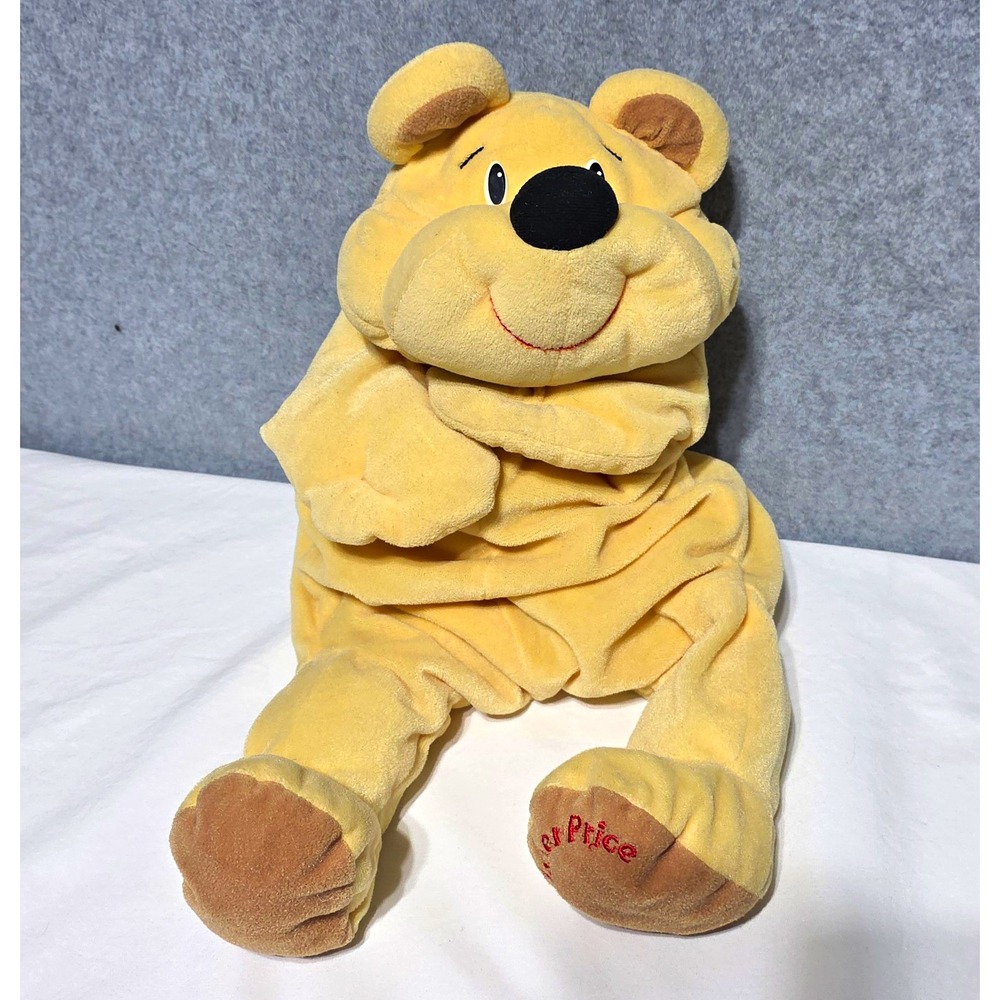 Fisher-Price Bear Plush Stuffed Animal Tan 1993 Vintage MPN 6811 14-24in